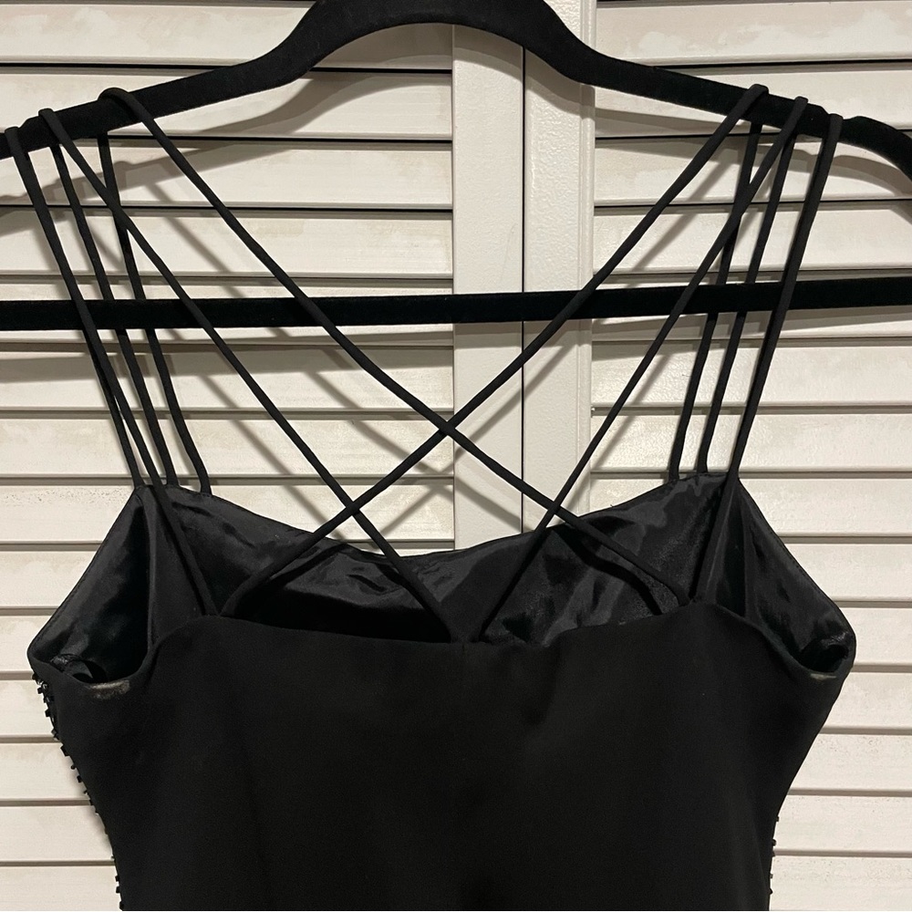 Black Sparkly Mini Dress - Picture 4 of 5